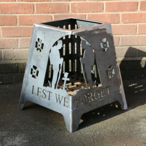 "Lest We Forget" Fire Basket / Wood Burner