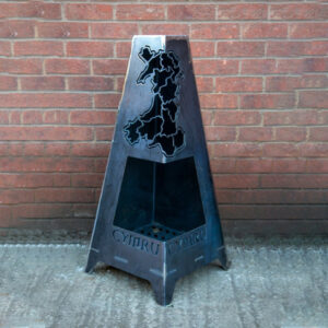 Welsh Map Large Outdoor Garden Fire Pit